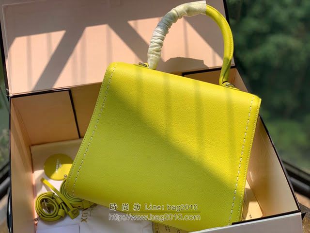 DELVAUX女包 德爾沃比利時單肩包 純手工蜜蠟縫線 德爾沃女手提包 女手拎包 DF0028手縫茴香綠 Delvaux斜挎包  fcs1395